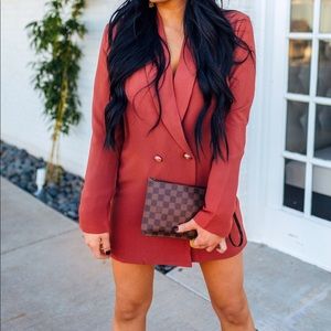 Long Sleeved Short Blazer Dress